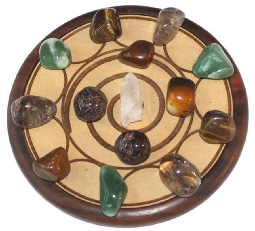 Krystall Sett Suksess - Crystal Grid-Succsess - Reiki Spiral