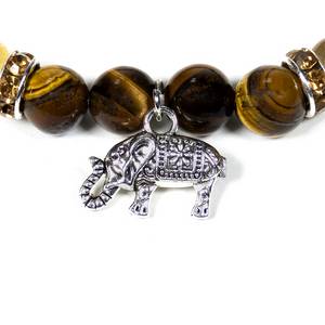 Hovedbilde Armb&aring;nd Tiger&oslash;ye Gul 8mm med ...
