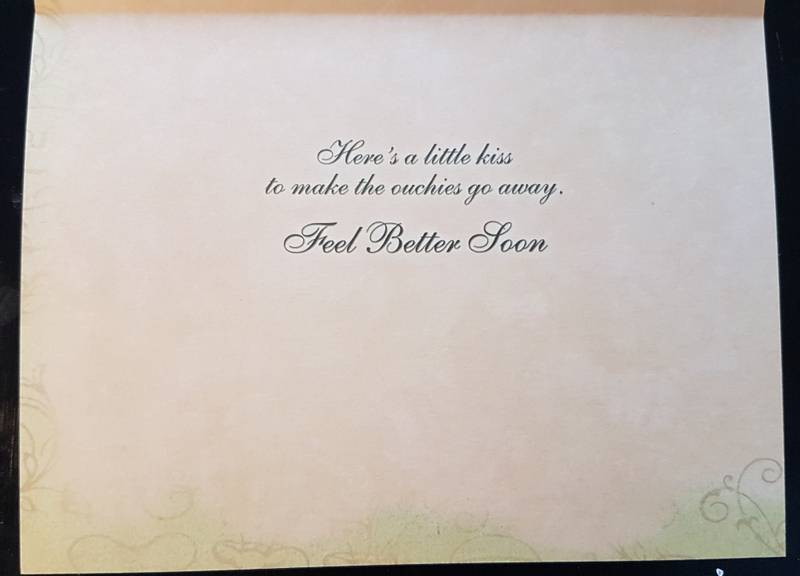 Postkort- Get Well - Angel Kiss Tree Free Get Well Card