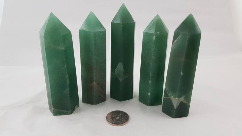 Obelisk Aventurin Grønn ca 9-10cm
