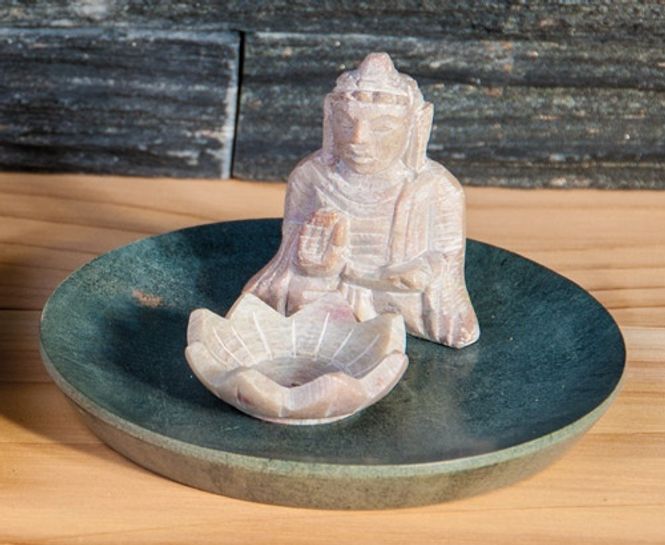 Hovedbilde Buddha with Lotus - Soapstone ...