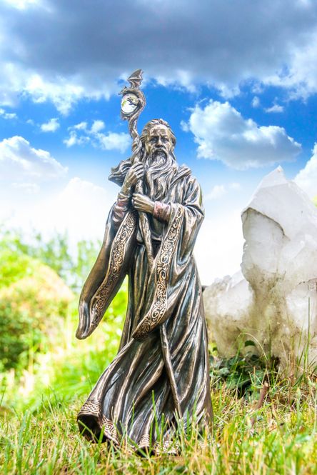 Hovedbilde Merlin figur Resin 47cm