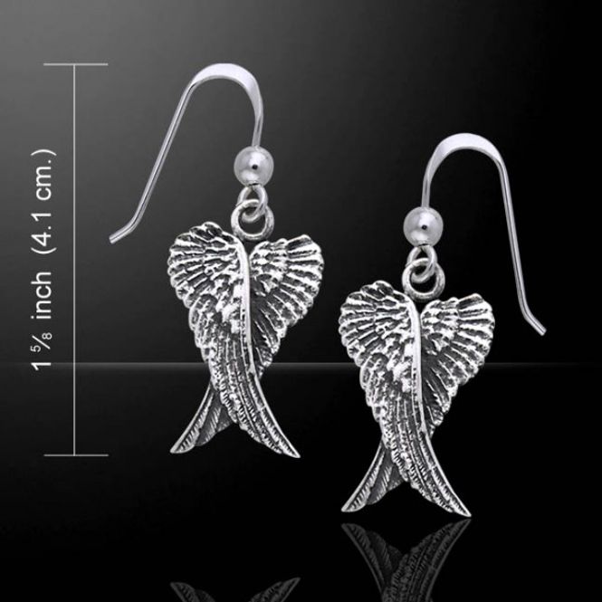 Hovedbilde Angel Wing Double Earrings ...
