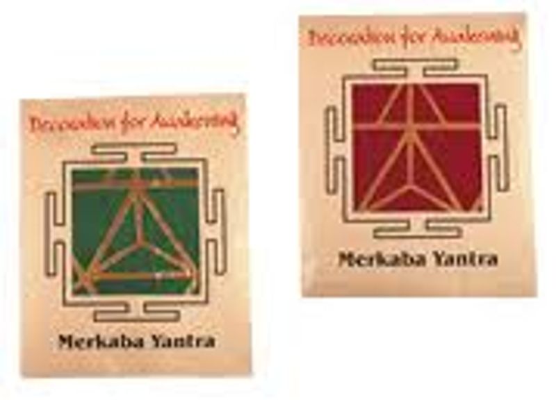 Merkaba Yantra red veggdekorasjon