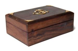Hovedbilde Tarotkort eske-Aun brass Wood