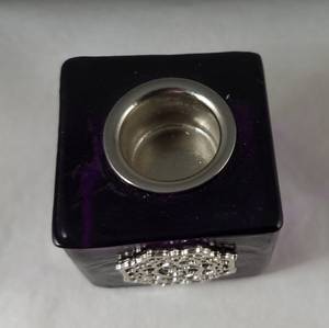 Hovedbilde Lysholder glass cube Krone ...