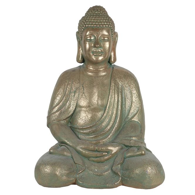 Hovedbilde Buddha figur - Verdigris ...