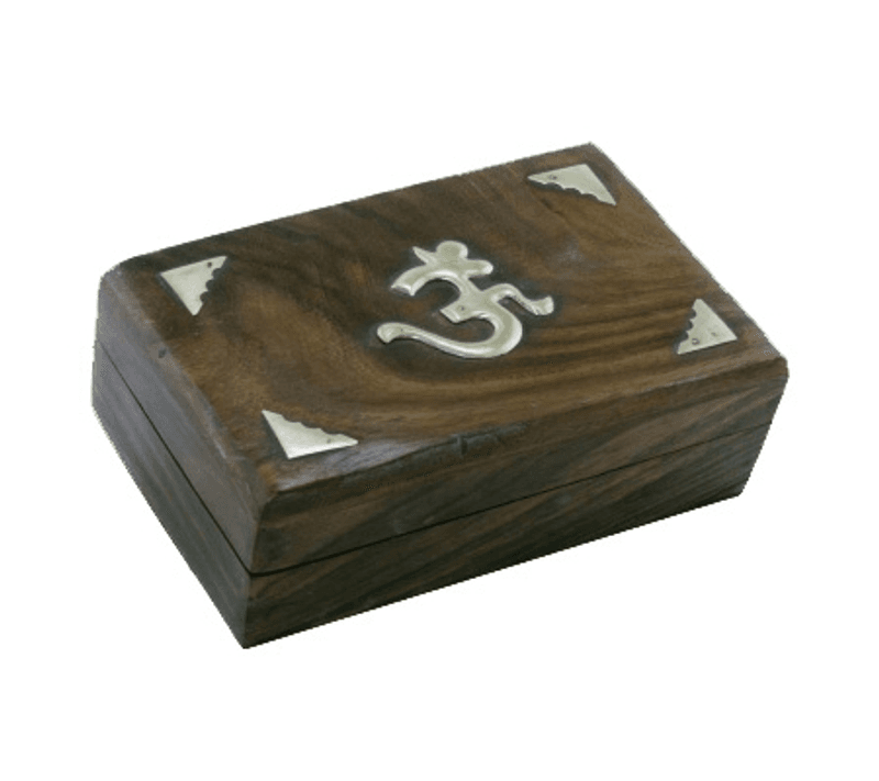 Tarotkort eske-Aun brass Wood
