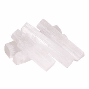 Hovedbilde selenitt staver-chips 8-10cm