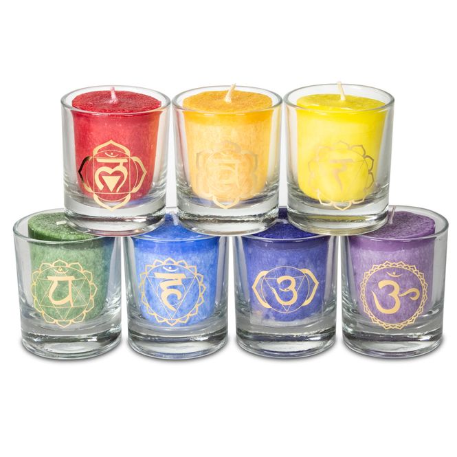 Hovedbilde 7 chakra scented votive ...