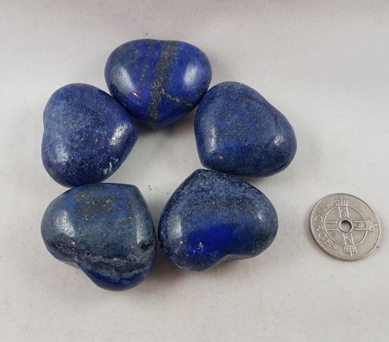 Krystallhjerte lite - Lapis Lazuli