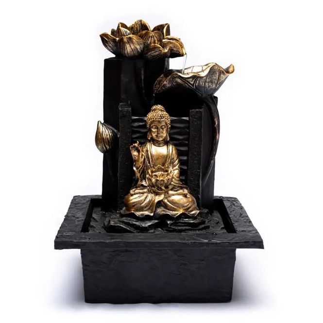Hovedbilde Fontene Buddha Lotus Blomster