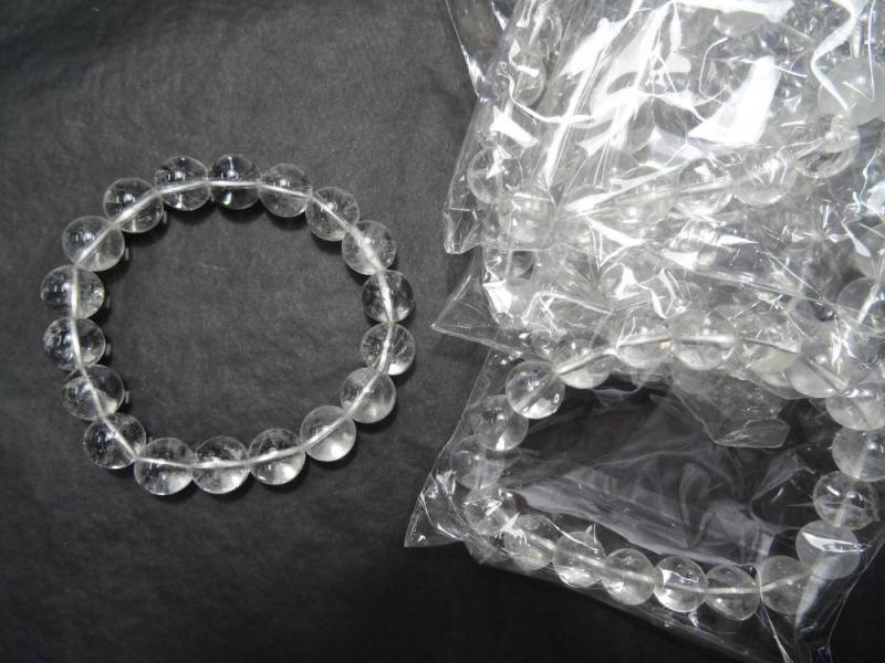 Armbånd Bergkrystall 8mm kulearmbånd - Bracelet