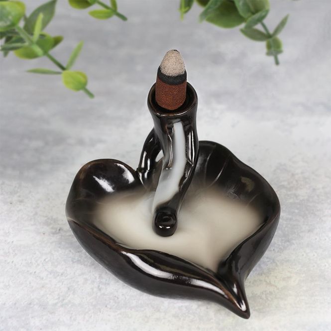 Hovedbilde Leaf Backflow Incense Burner ...