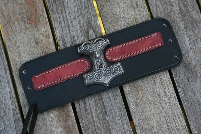Armbånd Tors Hammer lærarmbånd- Leather Wristband with Scania Th