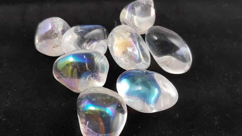angel aura L - regnbue - engel - rainbow-angel aura quartz  