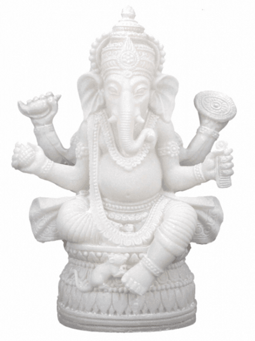 Hovedbilde Ganesha statue hvit - ...