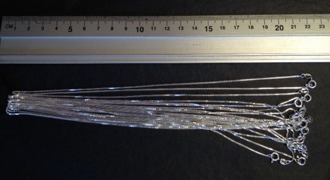 Hovedbilde Venetiansk Sølvkjede 1mm 45 ...