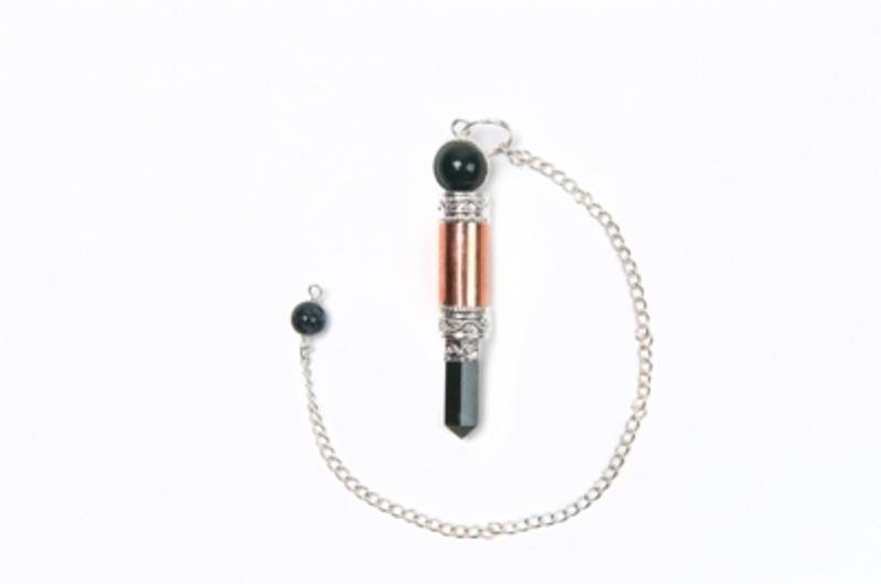 Pendel heliotrop (blodsten) og kobber - Bloodstone Copper Wand P