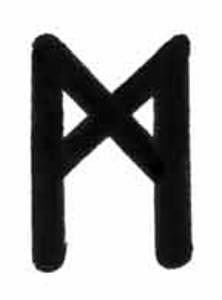 Hovedbilde Runesmykke Obsidian - Madr