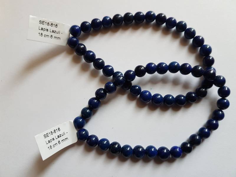 Armbånd Lapis Lazuli 6mm kulearmbånd