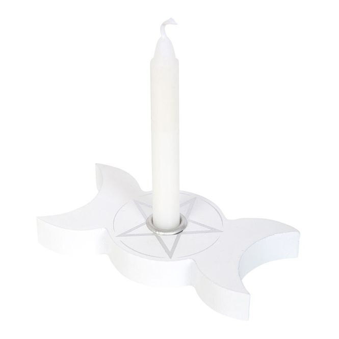 Hovedbilde Lysholder White Triple Moon  ...