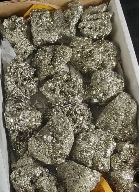 Hovedbilde pyritt - pyrite rå L